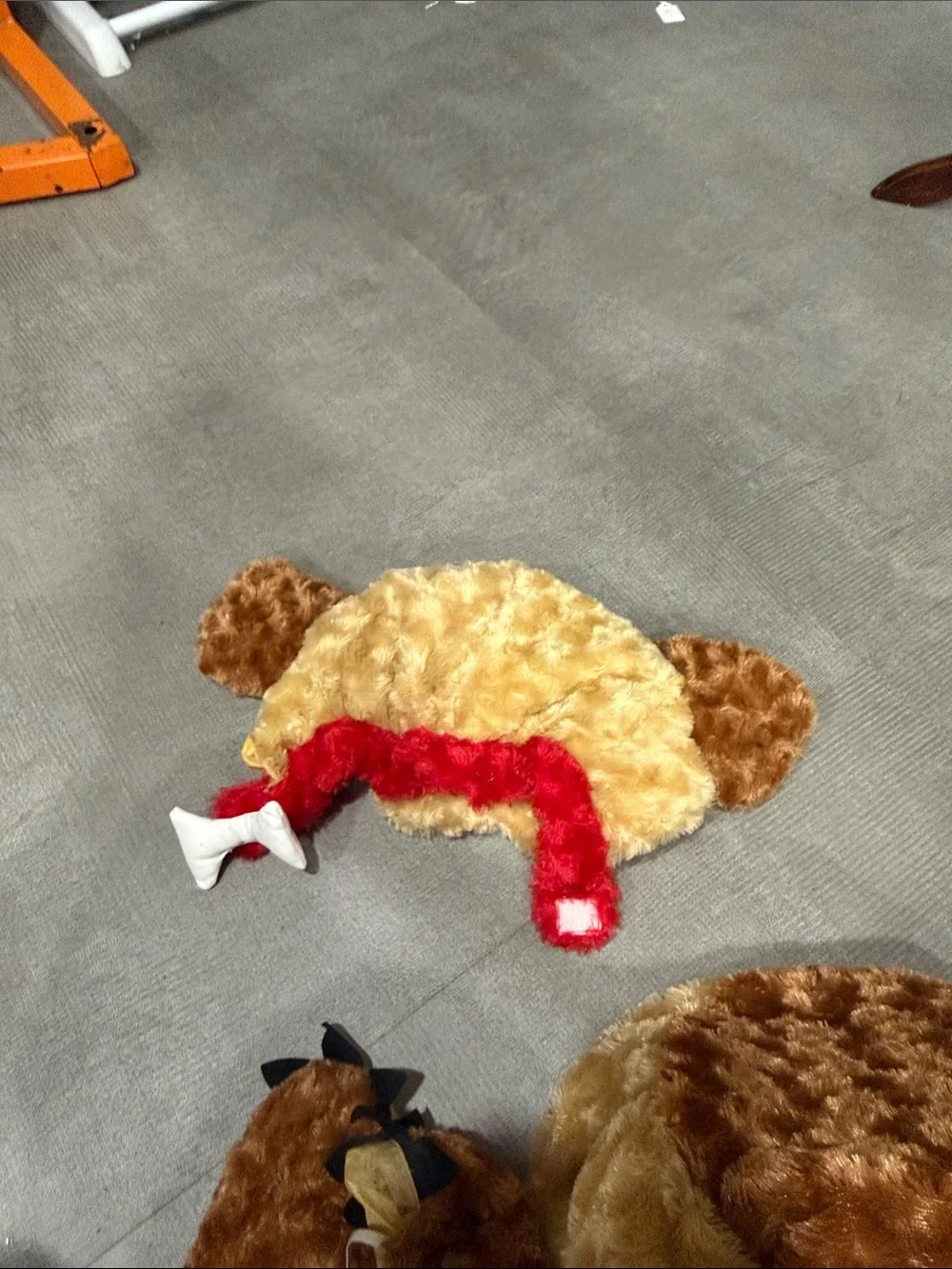 Dog Costume Complete Outfit Brown/Beige One Size Head & Mittens Faux Fur Kids M